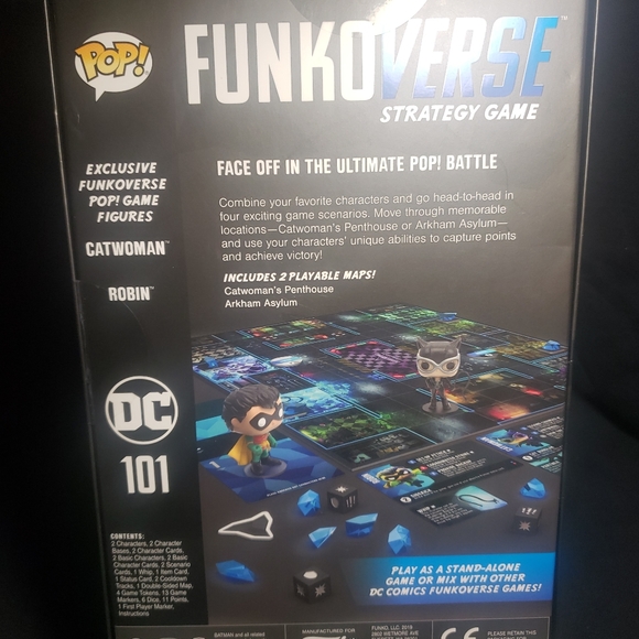 NEW Funko Pop! - Funkoverse Strategy Game: DC #101 Catwoman,Robin - Picture 2 of 2
